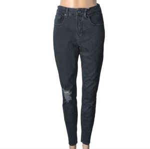 Good American Dark Wash Good Legs Distressed Skinny Jeans SZ 8/29